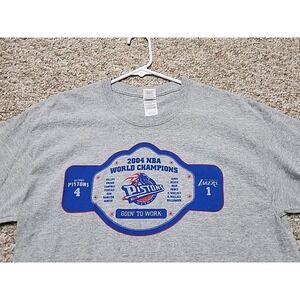 Detroit Pistons 2004 NBA WORLD  CHAMPIONS Pistons 4 Lakers 1 "GOIN TO WORK" L